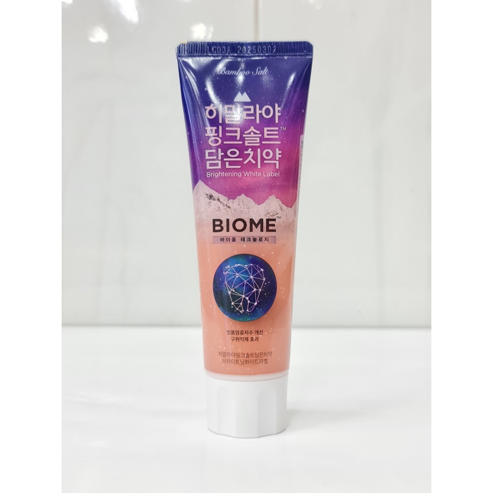 Kem Đánh Răng Bamboo Salt Himalaya Pinksalt Toothpaste Brightening Whitelabel 100g Hàn Quốc