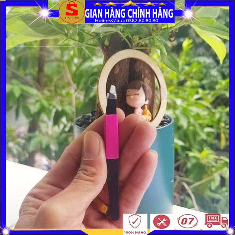 Nhíp nhổ lông mày mi lông nách tóc bạc râu chống trơn xịn cao cấp Sidumi nhổ ria mép lông chân tay vùng kín lên cả chân
