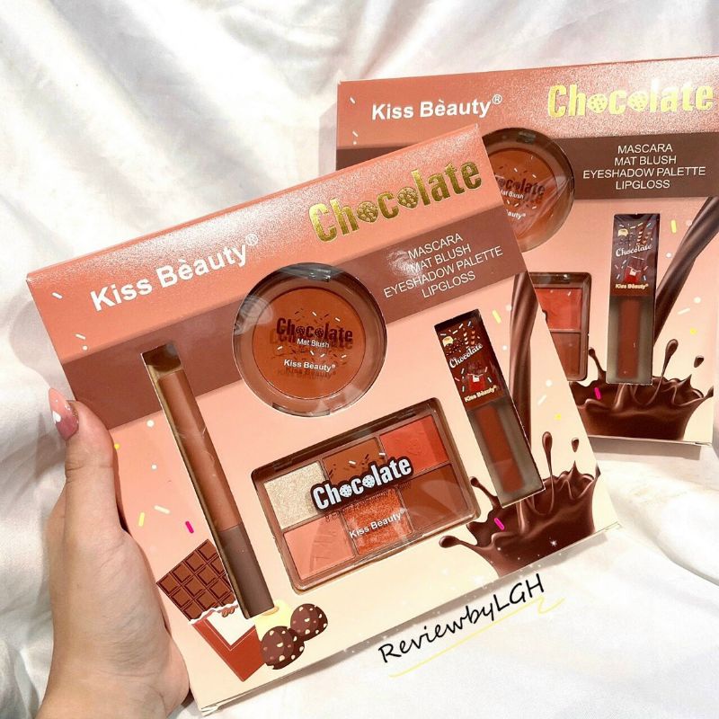 Set make up- Nội Địa Trung - Kissbeauty Choclate 4 món | BigBuy360 - bigbuy360.vn