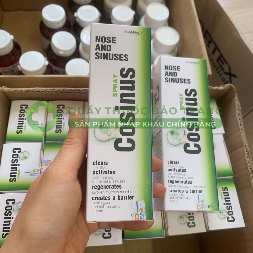 XỊT XOANG MŨI COSINUS SPRAY 60ML  NHẬP KHẨU CHÂU ÂU