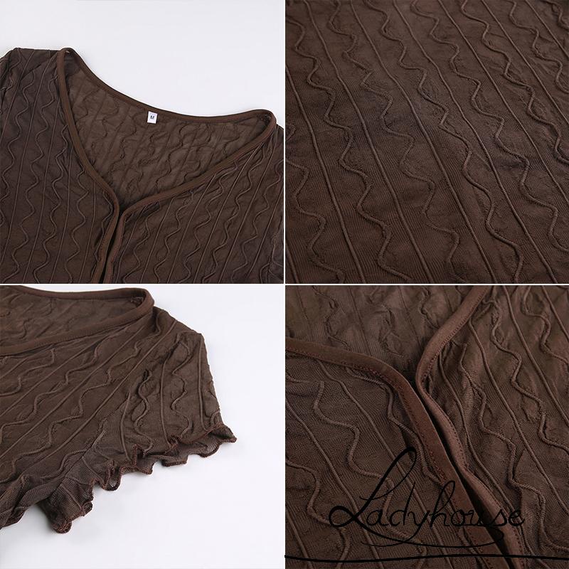 Áo Thun Tay Ngắn Cổ Chữ V Màu Trơn Thời Trang Dành Cho Nữ