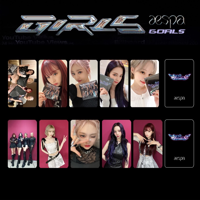 Album Ảnh Nhóm Nhạc Kpop Aespa GISELLE KARINA Thẻ