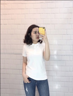Áo phông da cá trơn cổ đức nữ