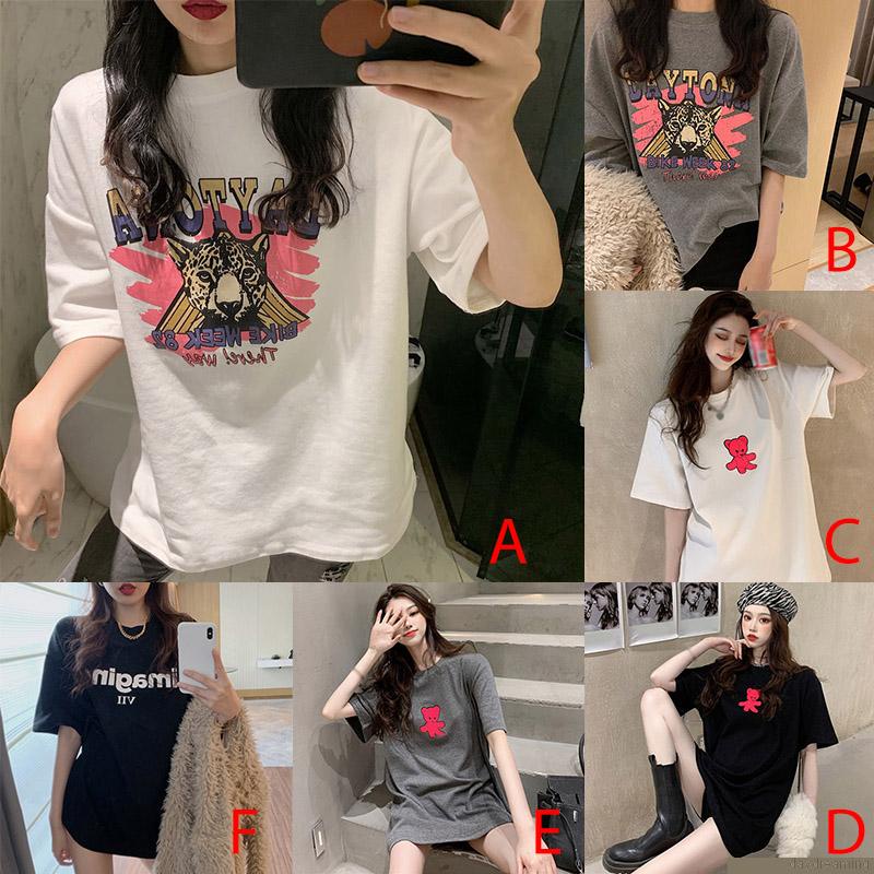 Áo thun nữ tay ngắn in hình