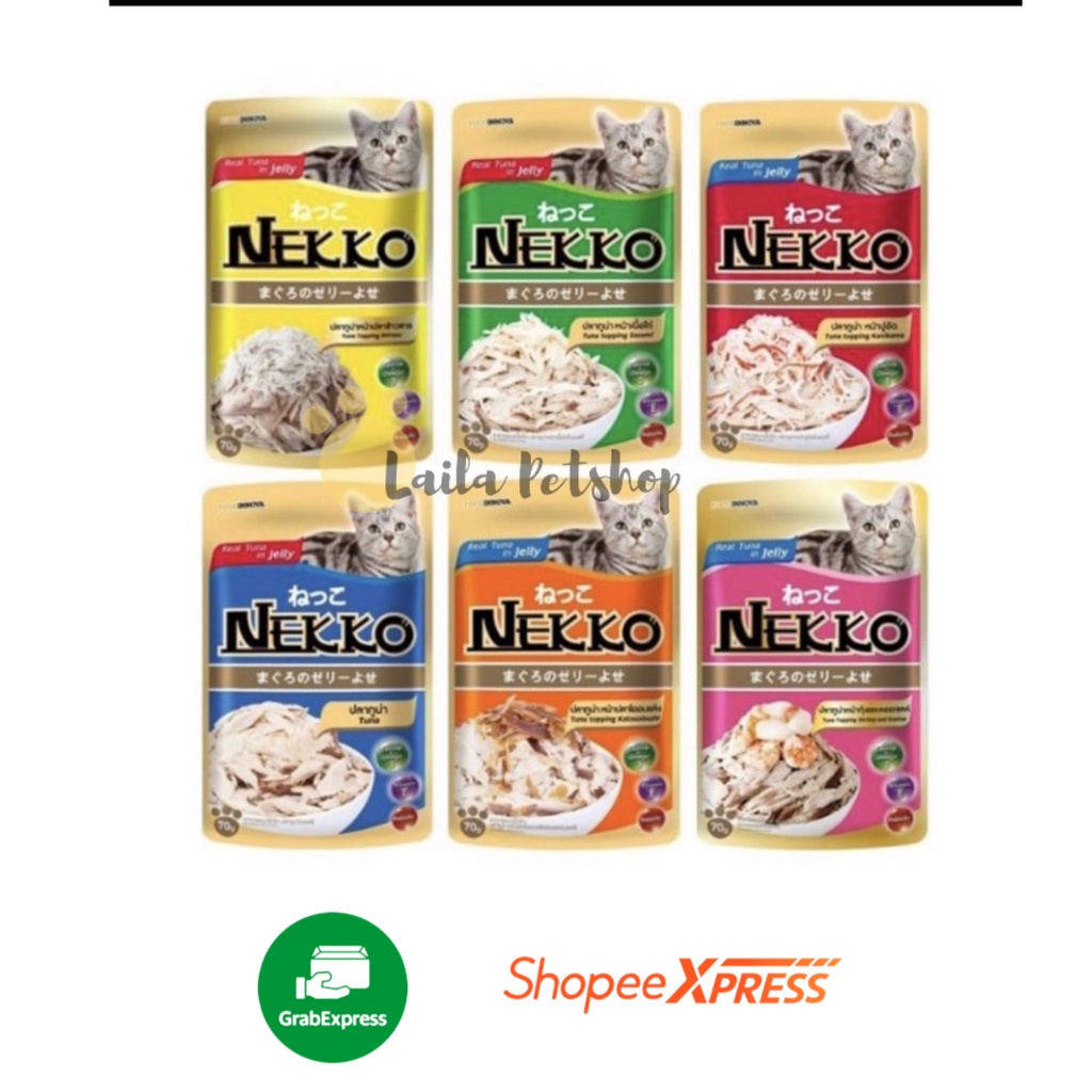 Pate mèo Nekko nhập Thái Lan  gói 70 gram ❤ FREESHIP ❤