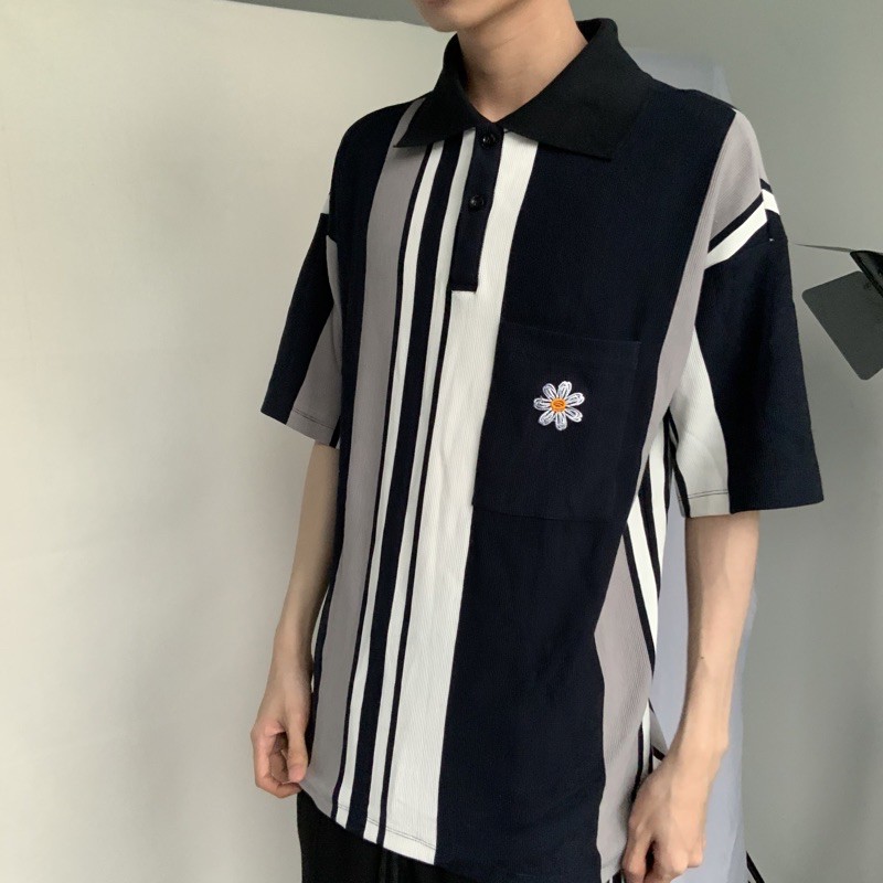 Daisy Stripes Polo - Áo Polo
