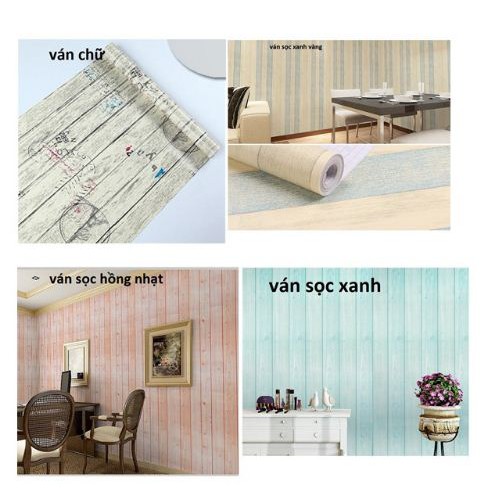 Bộ sưu tập các mẫu giấy dán tường giả ván cao cấp - khổ rộng 45cm có keo sẵn giá bán 1 mét | BigBuy360 - bigbuy360.vn