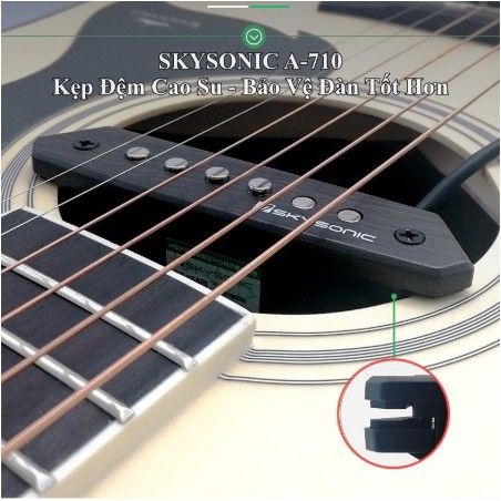 Pickup Đàn Acoustic Guitar Skysonic A-710 (Bộ thu âm Guitar)