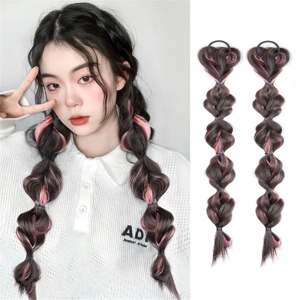 1 Dây Tóc Giả Thắt Bím Đuôi Ngựa Dài Xinh Xắn Cho Nữ