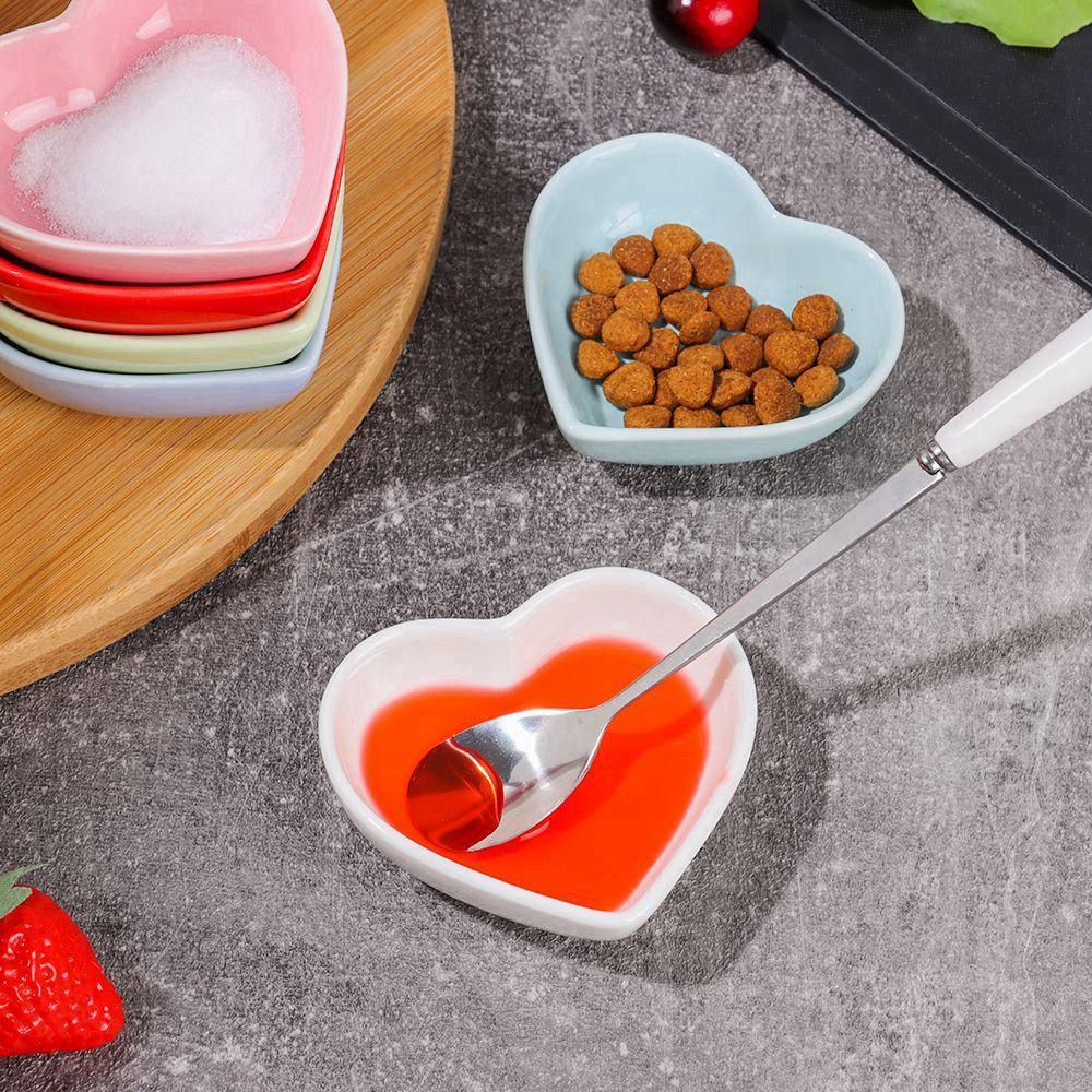 Đĩa Đựng Nước Chấm / Sushi Hình Trái Tim Mini