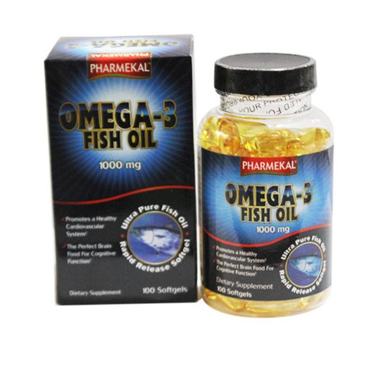 Omega3 fish oil 1000mg Pharmekal - Hỗ Trợ Tim Mạch Trí Não, Giảm Cholesterol và Triglycerid trong máu