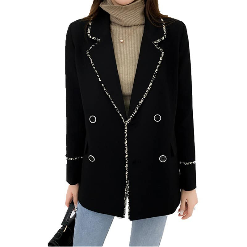 Áo Blazer 🦋FREESHIP🦋 Áo blazer đen viền kim tuyến lấp lánh | BigBuy360 - bigbuy360.vn