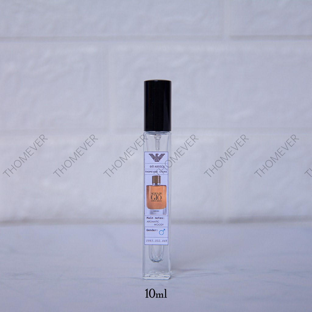 Nước Hoa Nam Armani Giò Profumo & Absolu | Giò Đen [ Mẫu Thử ] | Thế Giới Skin Care