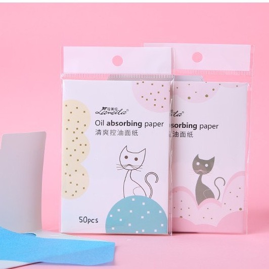 Giấy Thấm Dầu Lameila Hạn Chế Bã Nhờn Gói 50 Tờ