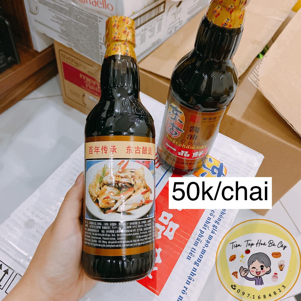 [Mua 2 chai nhận lì xì] Xì dầu càng cua Nhất Phẩm Tiên chai thủy tinh 500ml