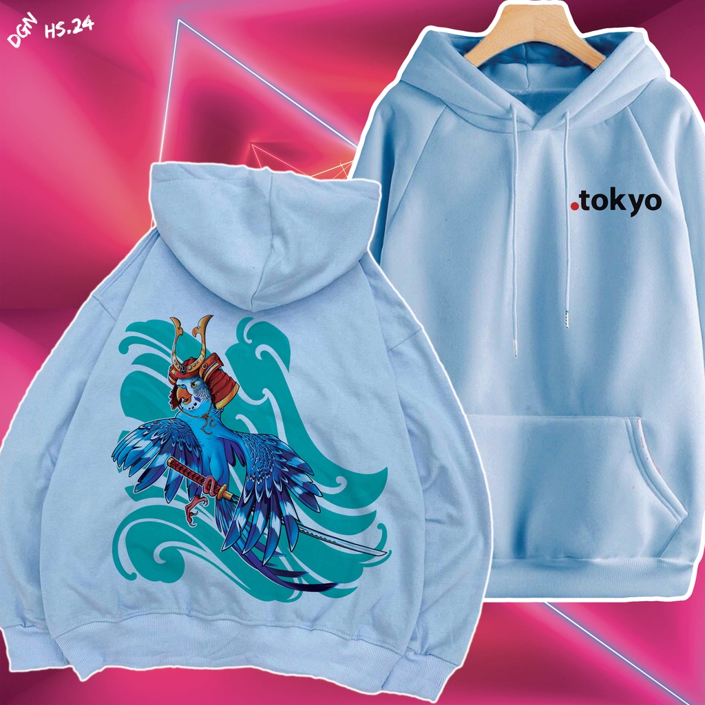 Hoodie xanh nỉ bông HS.24