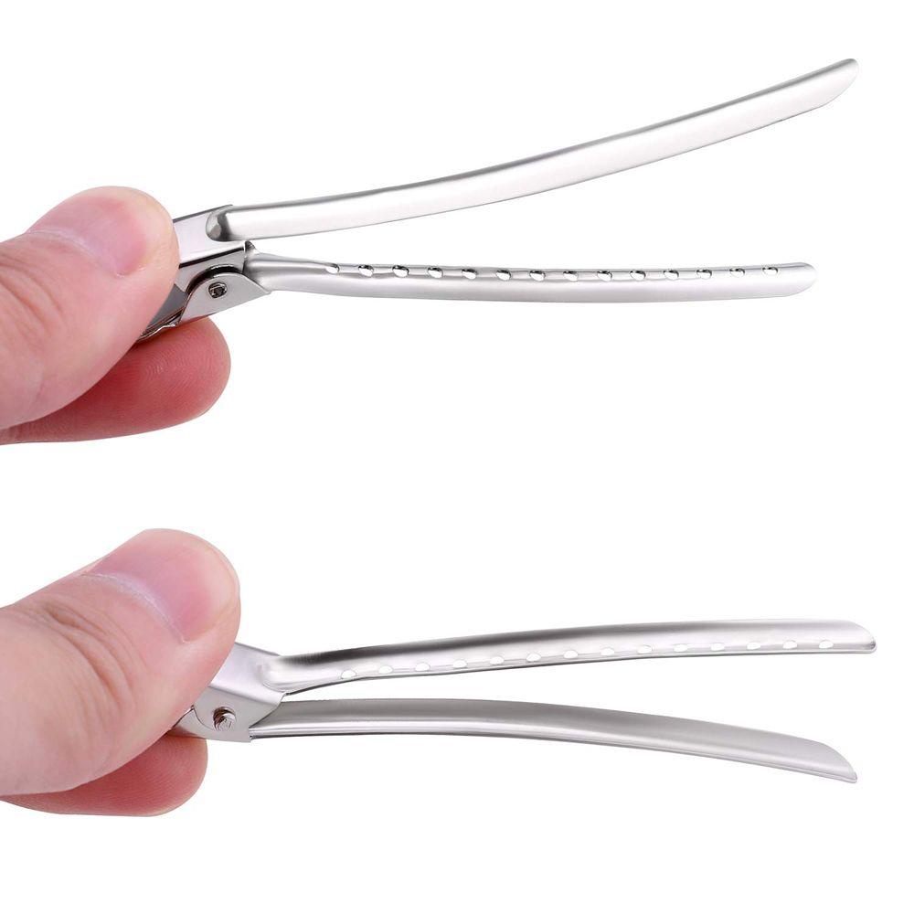 LILYES Kẹp Tóc Màu Sắc Bạc Chuyên Dụng Cho Salon Làm Tóc DIY