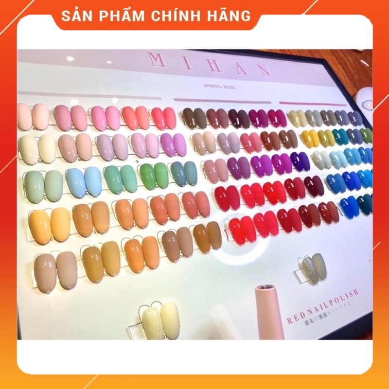 SET SƠN GEL MIHAN 78 CHAI - TẶNG BẢNG MÀU SƠN SẴN - TẶNG BASE-TOP