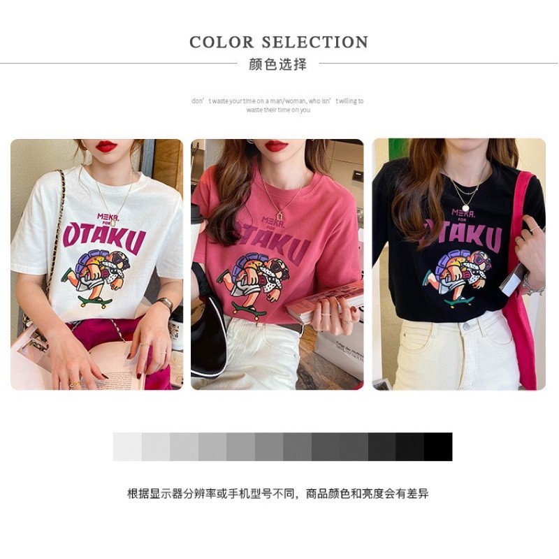 ÁO THUN NỮ IN HÌNH CHỮ OTAKU