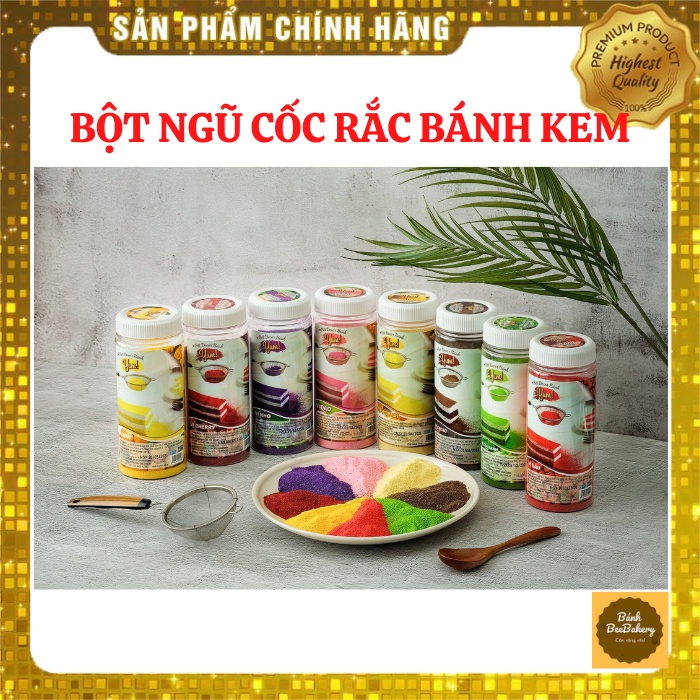 [Hàng mới về] Bột ngũ cốc rắc bánh kem Decor trang trí bánh kem nhiều hương vị Yum Unicorn (hủ 100g)