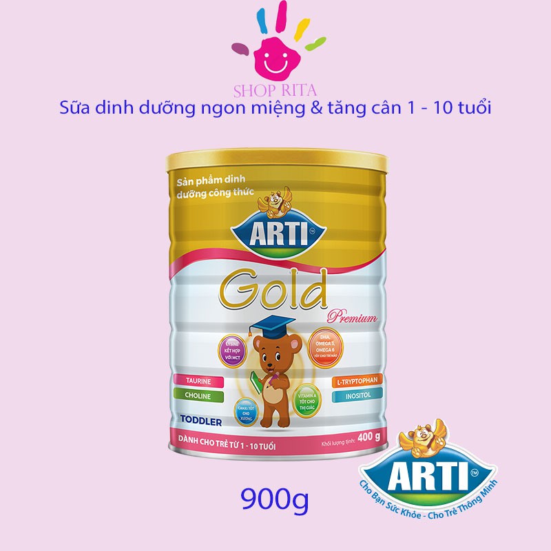 (Siêu khuyến mãi) Sữa Arti Gold Premium Toddler 900G - NPP chính hãng