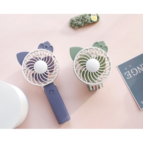 [XỊN_RẺ] Quạt Mini Fan Chính Hãng Siêu Mát Kèm Dây Sạc Tai Thú Có Thể Gập Để Bàn | BigBuy360 - bigbuy360.vn