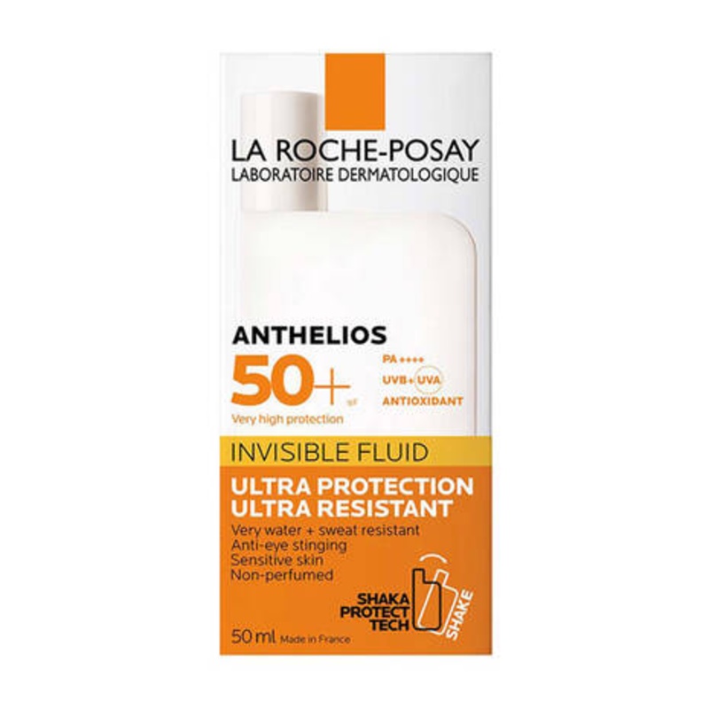 Kem chống nắng dạng sữa lỏng nhẹ không nhờn rít La Roche-Posay Anthelios Invisible Fluid SPF 50+ 50ml