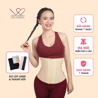 [COMBO] Latex Light Air 17 Xương Việt Corset Mới & Liner Chống Hằn Ngứa & Thước Dây Cao Cấp