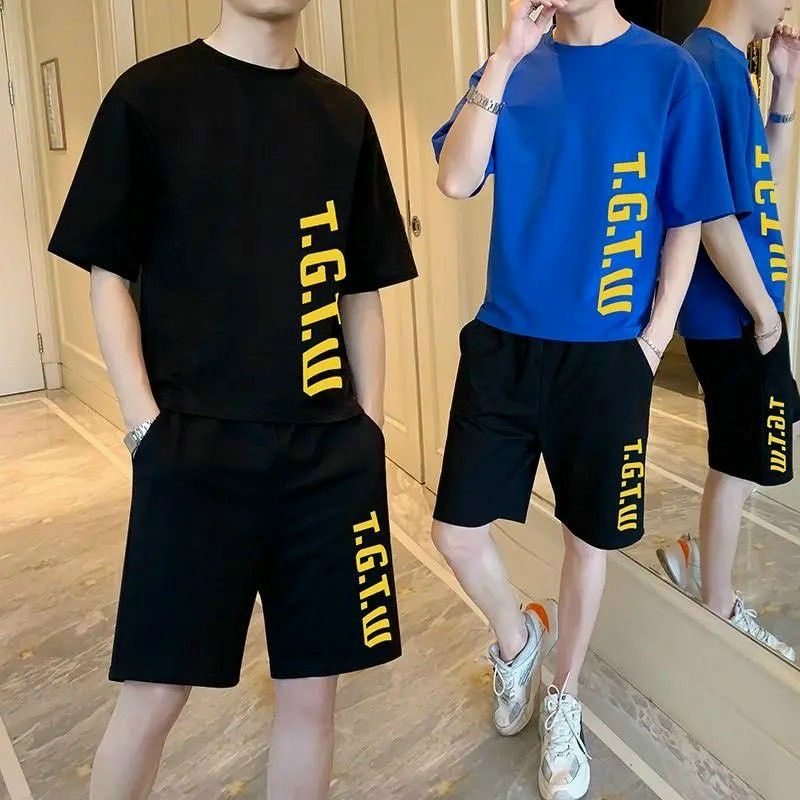 Bộ đồ thể thao nam, Đồ bộ mặc hè chất thun lạnh thoáng mát co giãn 4 chiều