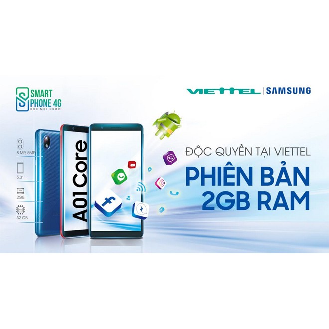 Điện Thoại Samsung Galaxy A01 Core (2GB/32GB) - Hàng Chính Hãng Viettel Phân Phối | BigBuy360 - bigbuy360.vn