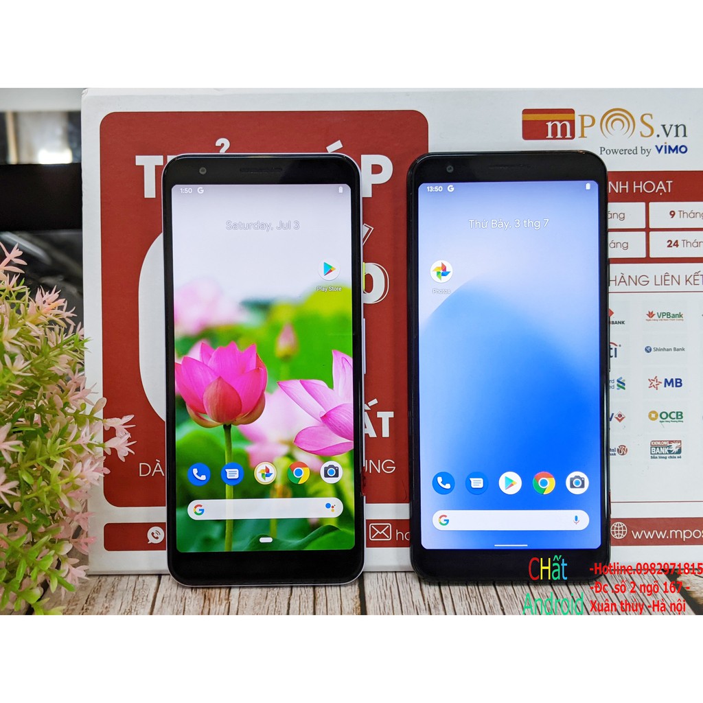 [Mã 2611DIENTU500K hoàn 7% đơn 300K] Điện thoại Google Pixel 3a Quốc tế 2 sim mới 99% bao gồm sạc zin. | BigBuy360 - bigbuy360.vn