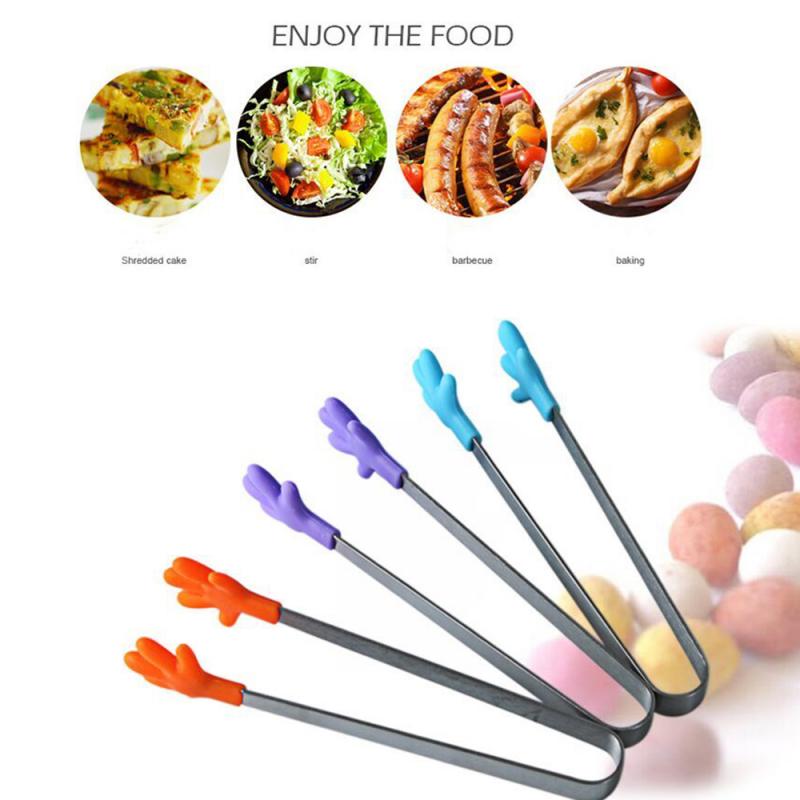 Kẹp gắp thức ăn cầm tay ANAEAT bằng silicone chống trượt nhỏ gọn