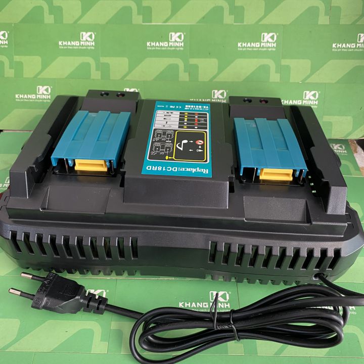 Sạc pin Makita 14.4V - 18V 6A Li-ion, sạc được 2 pin Zin và pin đóng cell, điện 220V