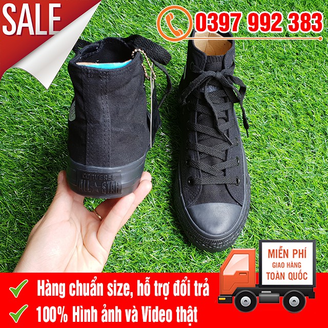 [SALE SỐC] Giày Thể Thao CV Classic Đen Full Cổ Cao Khuyến Mãi | BigBuy360 - bigbuy360.vn