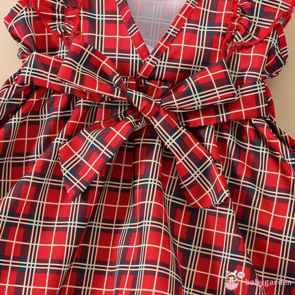 Đầm Chữ A Tay Cánh Tiên Hở Lưng Thời Trang Mùa Hè Cho Bé Gái 6 Tháng - 4 Tuổi