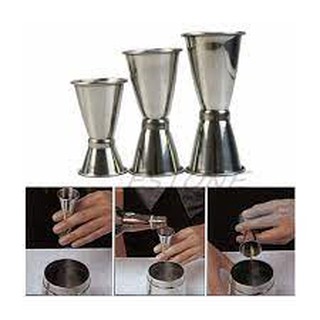 Ly Đong Inox 2 Đầu Pha Chế Rượu Trà Sữa - Jigger