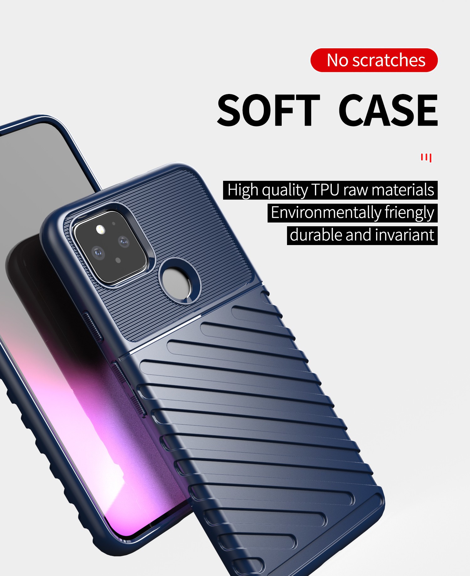 Ốp Lưng Chống Sốc Cho Điện Thoại Google Pixel 5 XL Phone Case Pixel 5 / Pixel 4A / Pixel 4XL / Pixel 4 Casing Shockproof Armor Rubber TPU Cover