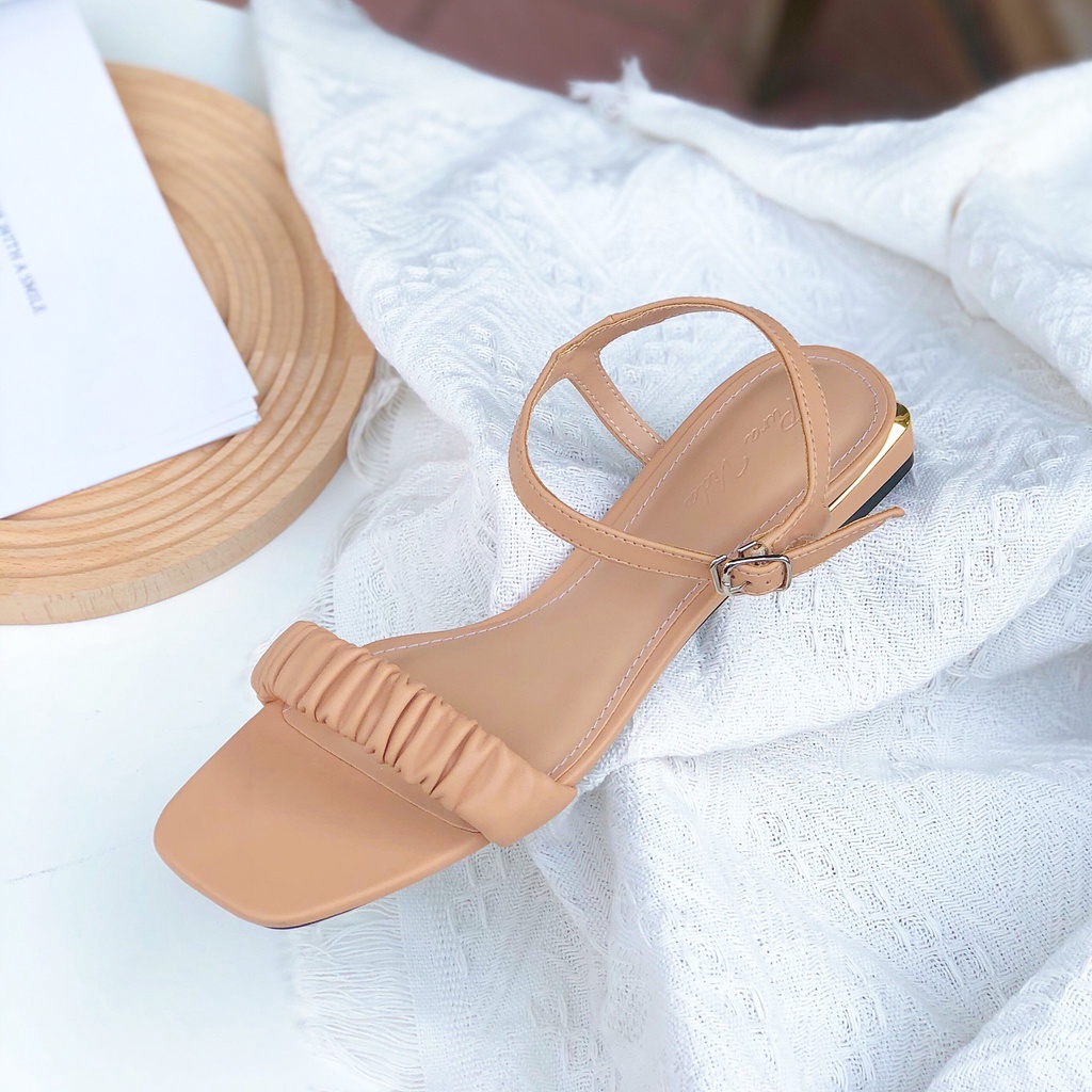 Giày Xăng Đan Nữ - Giày Sandal Dây Pura Ngang Bản Thun Mềm Êm Chân 2p VNXK