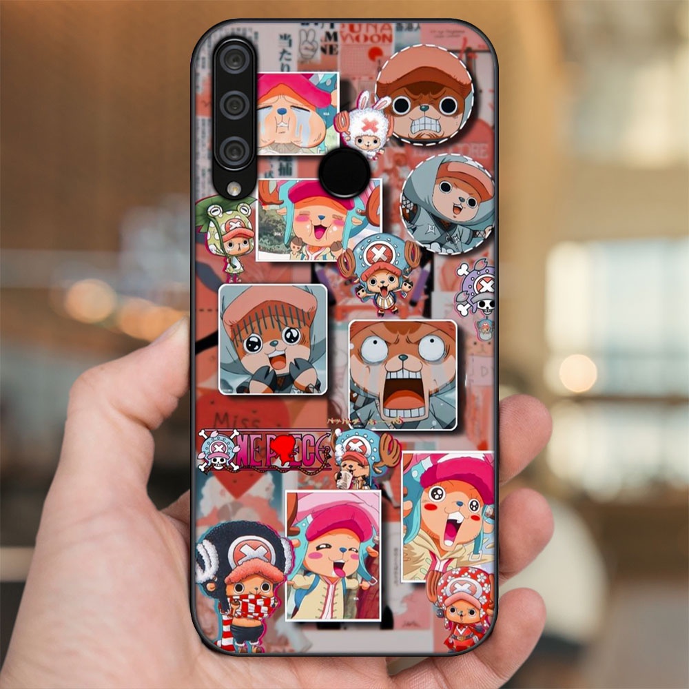 Ốp lưng Huawei Y6P viền đen in hình Chopper One Piece Đảo Hải Tặc