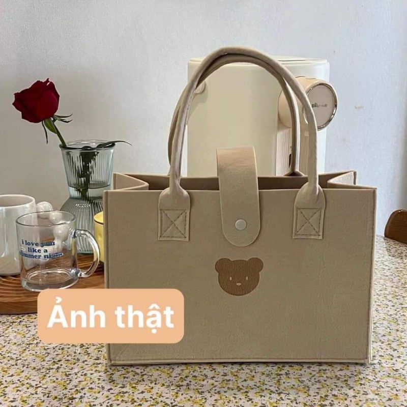 Túi nỉ gấu đa năng xinh xắn
