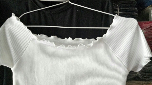 Áo Trễ Vai Thun Gân Tay Ngắn | BigBuy360 - bigbuy360.vn