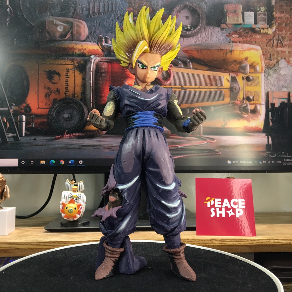 Mô hình Gohan 2D Dragon Ball Z  22Cm Anime Manga Bảy viên ngọc rồng Decor trang trí bàn học bàn làm việc phòng ngủ MH29