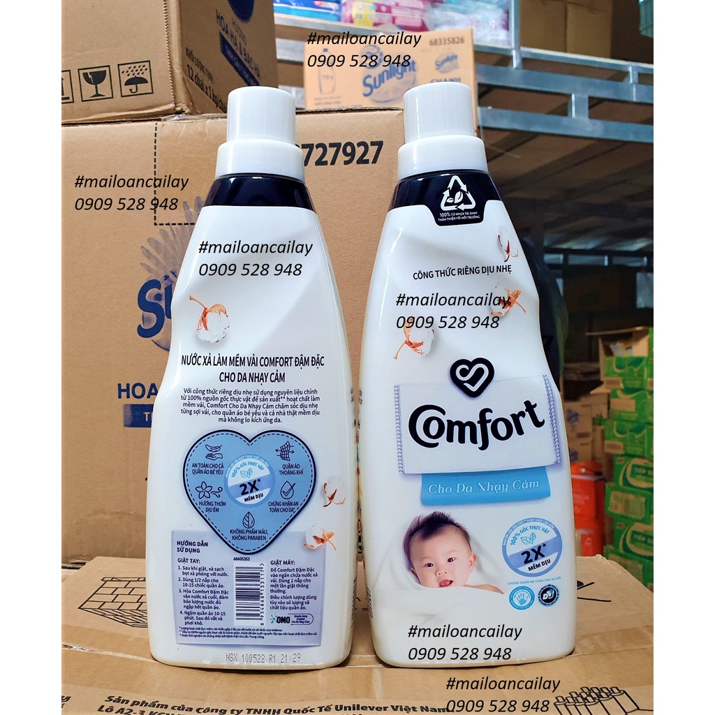 Nước xả vải Comfort đủ màu chai 800ml