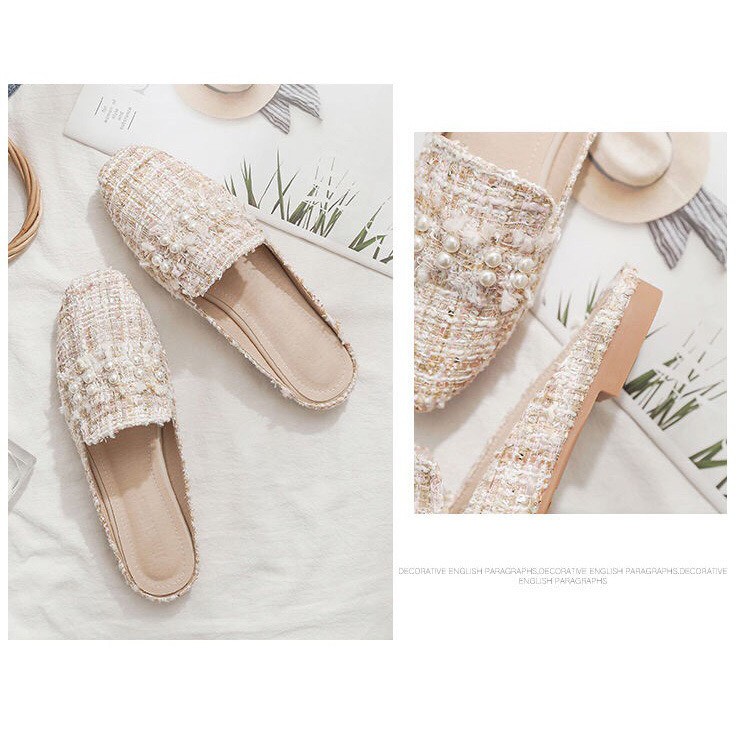 BEESHOES- GIAY SỤC NƠ DA NHUNG MŨI VUÔNG - SUC THỜI TRANG NỮ ĐẾ BỆT SIÊU ÊM VÀ MỀM MÀU KEM 2008029 | BigBuy360 - bigbuy360.vn