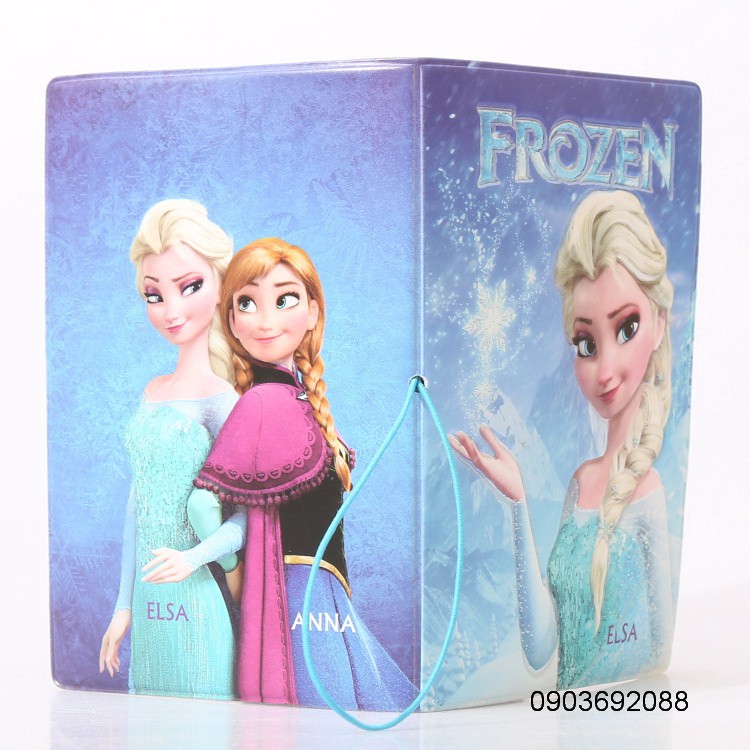 [HCM] Bìa bọc  hộ chiếu/ passport hoạt hình Frozen hình Elsa và Anna cực đẹp