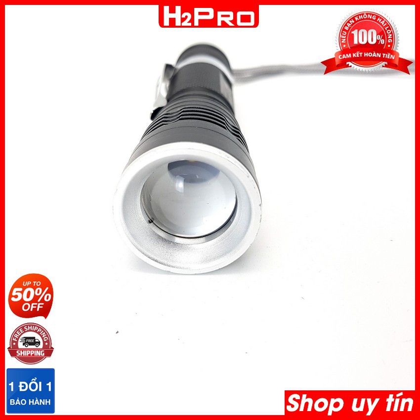 Đèn pin siêu sáng mini CREE HY-575 H2Pro hàng hãng, đèn pin siêu sáng giá rẻ (tặng pin sạc và đốc sạc trị giá 70K)