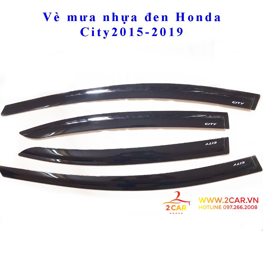 Vè che mưa xe Honda City 2015- 2020, 2021 nhựa đen cao cấp