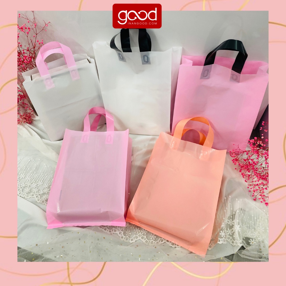 (Sale) [Xả hàng] 1Kg túi bóng QUAI ÉP hàng loại 1 nhiều màu sắc đựng quà, bọc hàng loại dai bền đẹp đủ mọi kích thước