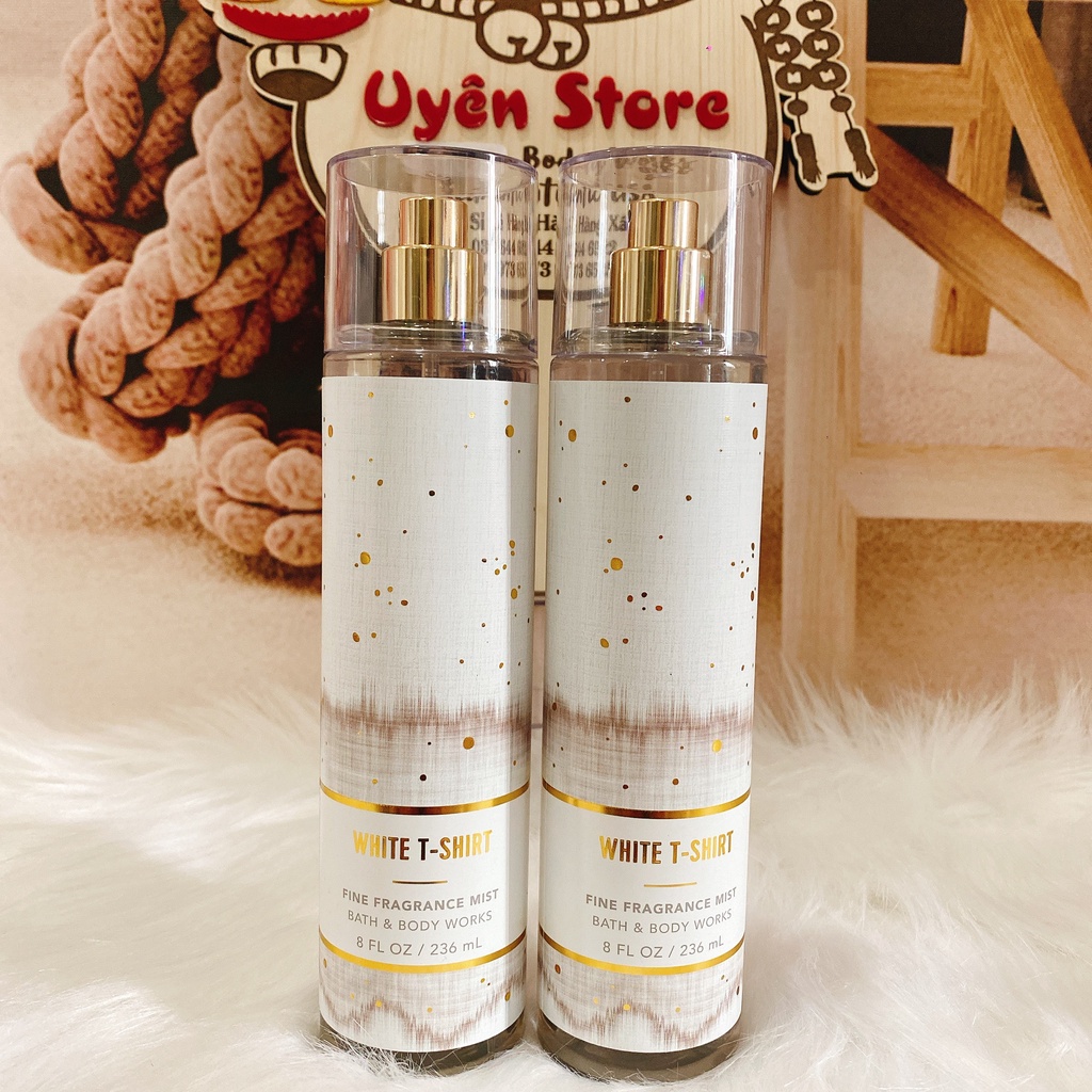 WHITE T-SHIRT - XỊT THƠM DƯỠNG THỂ BATH & BODY WORKS USA