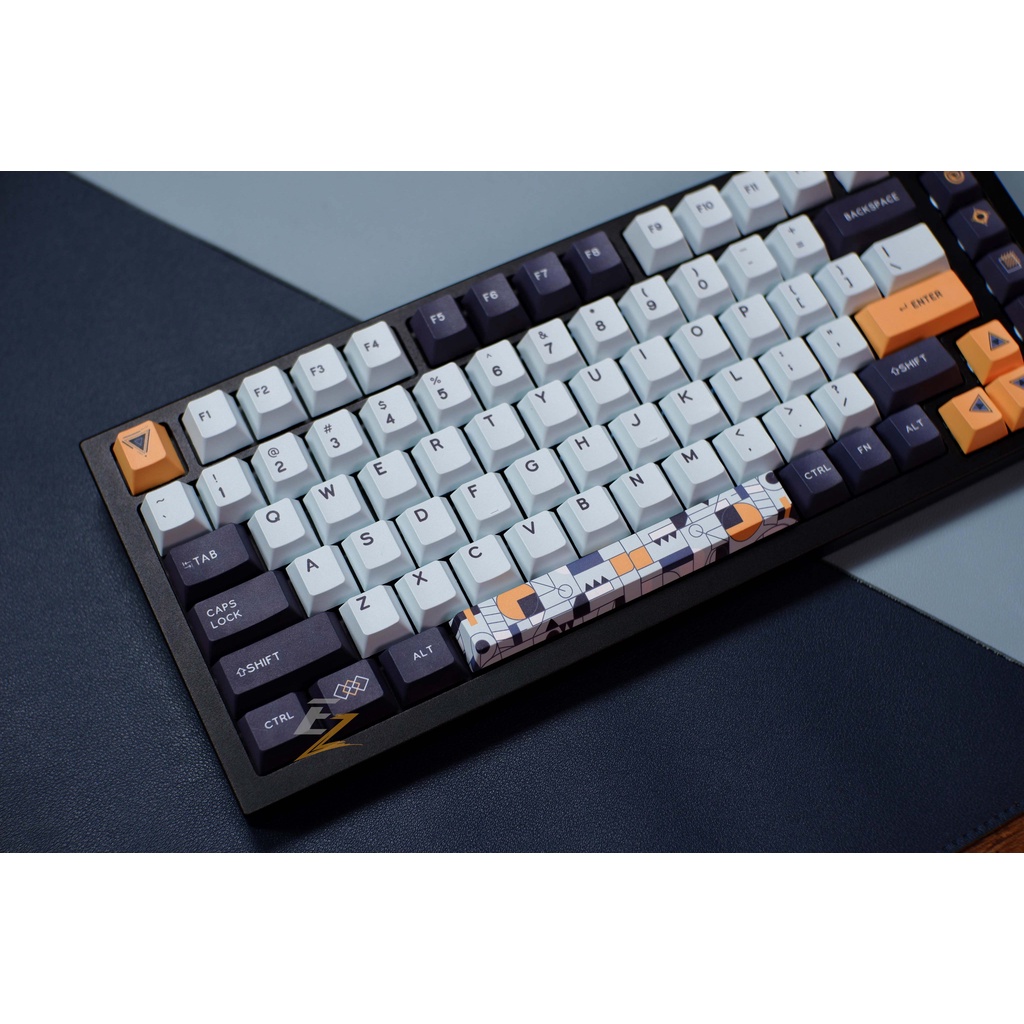 Keycap Cherry DAGK Black Blue 126 Phím Cho Bàn Phím Cơ Của EZPC